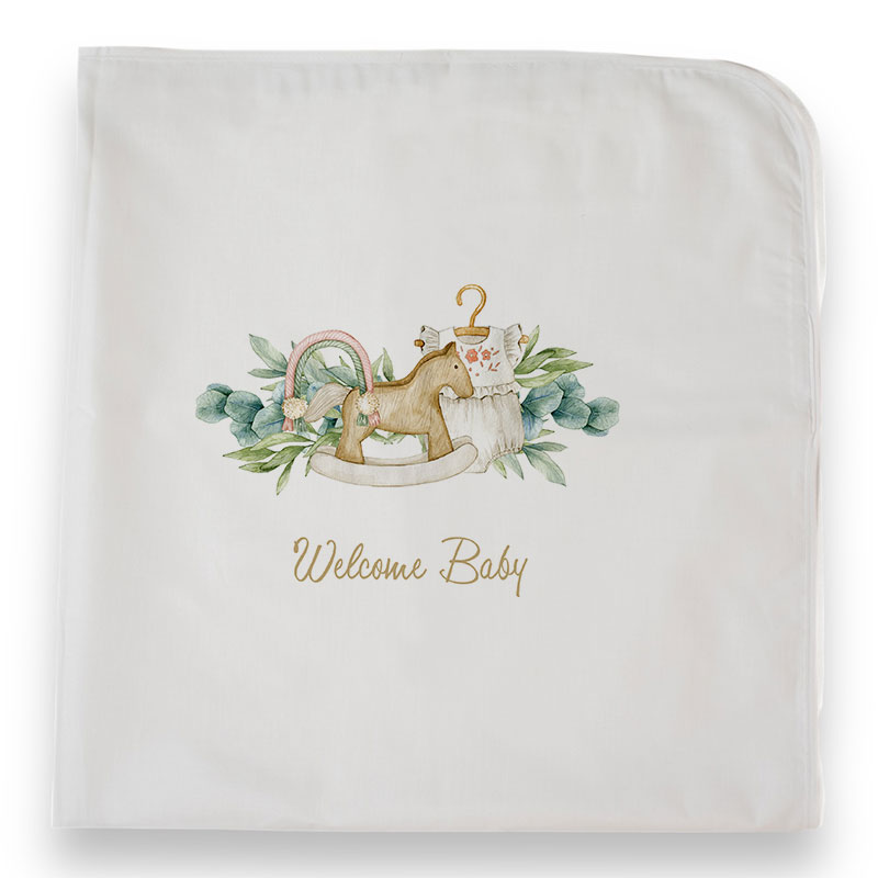 Ξύλινο Αλογάκι "Welcome Baby"(Πάνα Χασέ)