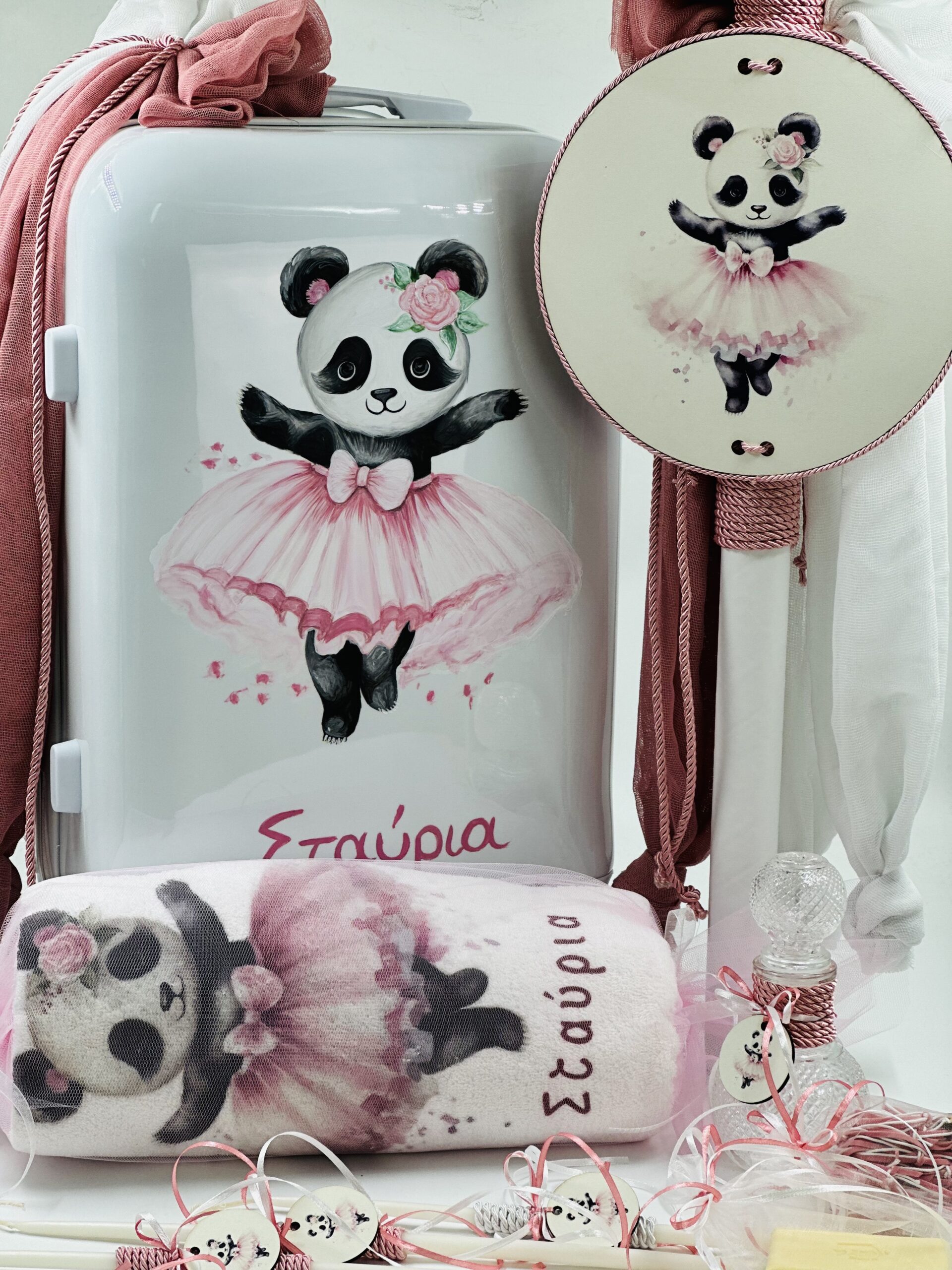 24032_Panda Ballerina (Ολικό Βαπτιστικό Πακέτο Νονού / Νονάς) - Image 2