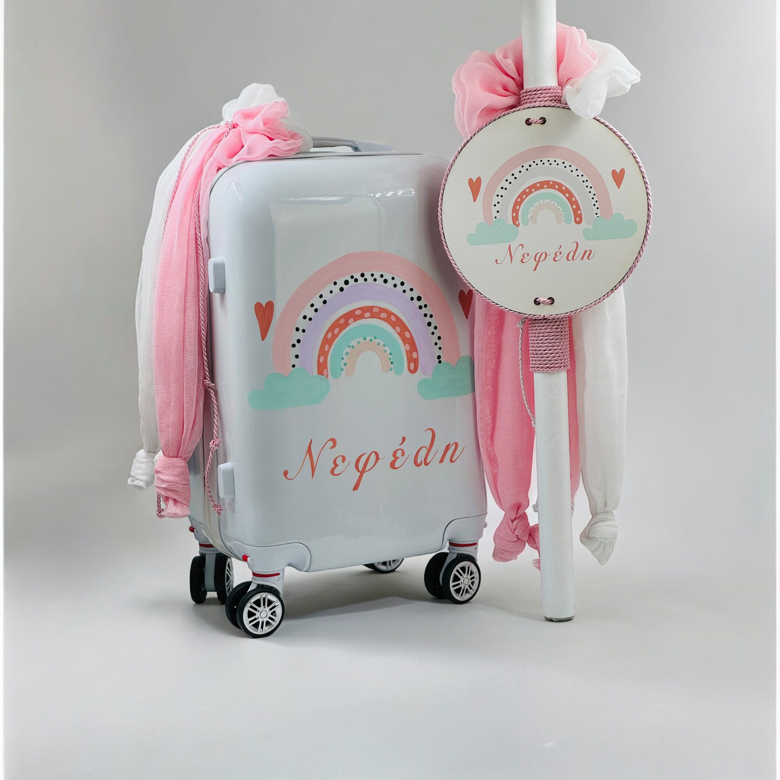 20037a_ Rainbow (Ολικό Βαπτιστικό Πακέτο Νονού / Νονάς)