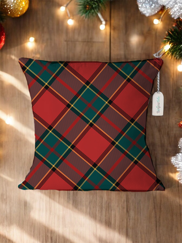 Χριστουγεννιάτικο Διακοσμητικό Μαξιλάρι με Γούρι (4040CHR202511a)