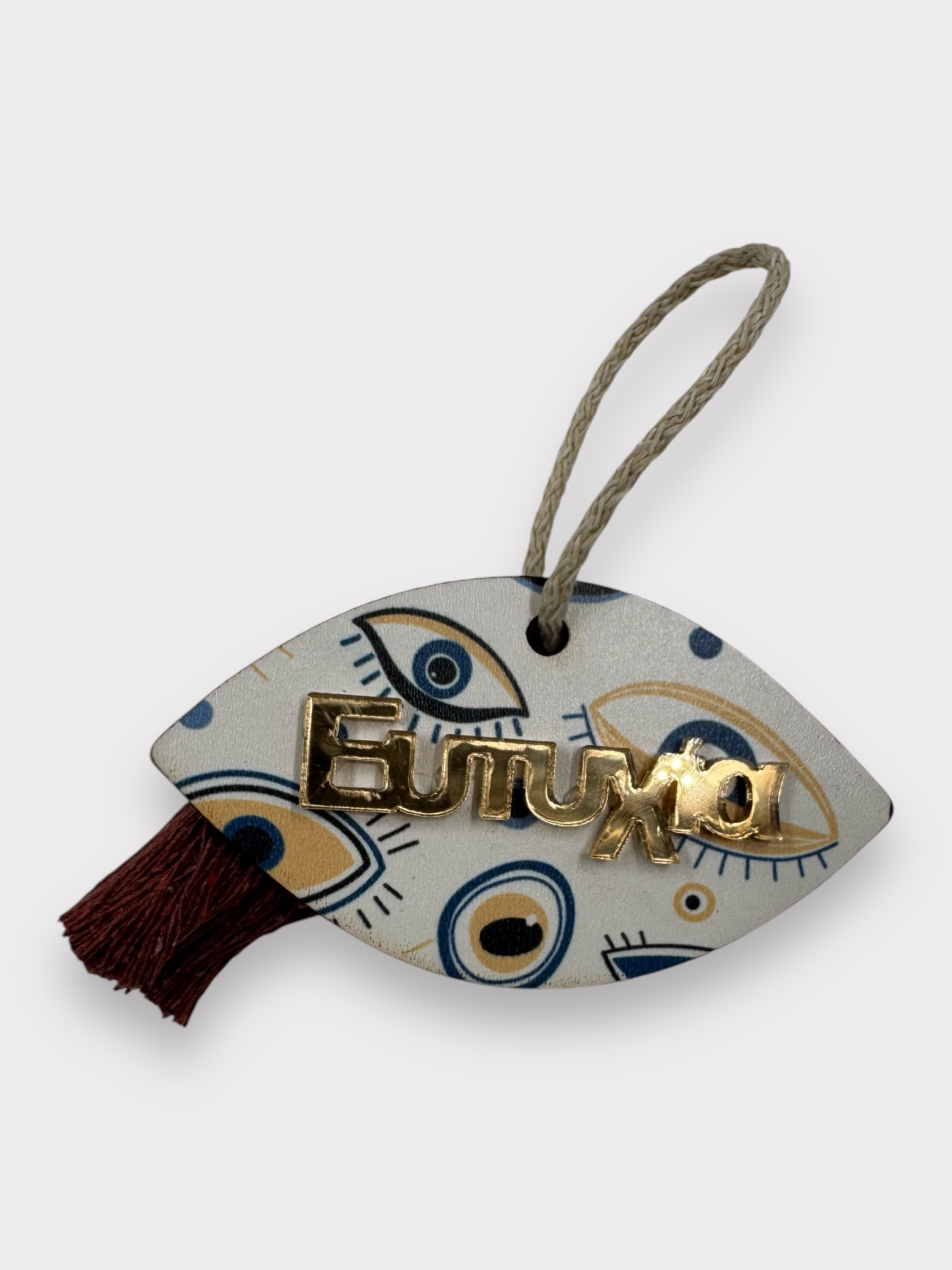 Ξύλινο Στολίδι Μάτι (KSTOL25006) - Image 2